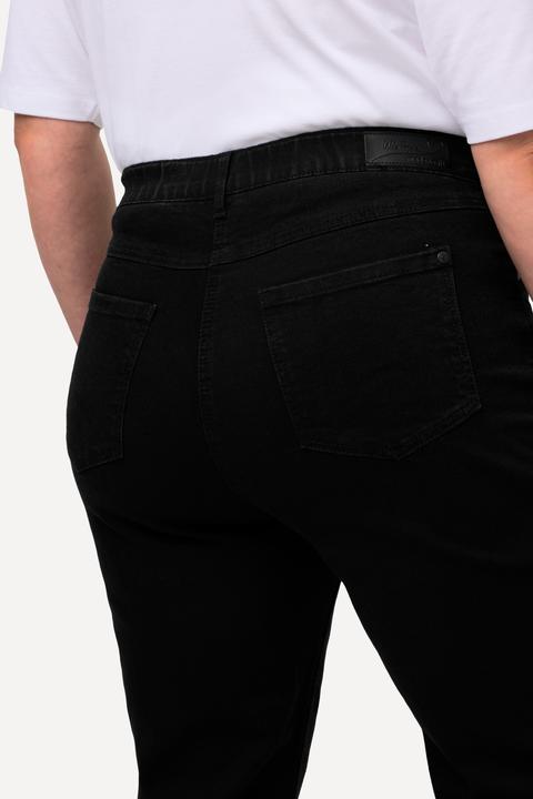 Immagine prodotto Ulla Popken Jeans modello Mandy di tessuto elasticizzato con taglio dritto a cinque tasche e cintura elastica (42)