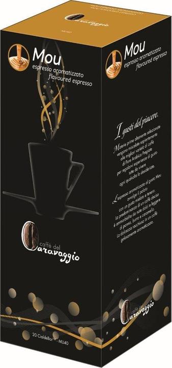 Actual product image Caffè del Caravaggio Mou coffee pods (caramel, 20 pods) (20 x Port.)