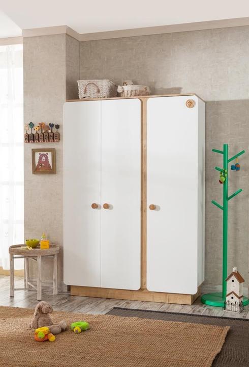 Actual product image Cilek Natura Baby closet 3 doors (136 cm)
