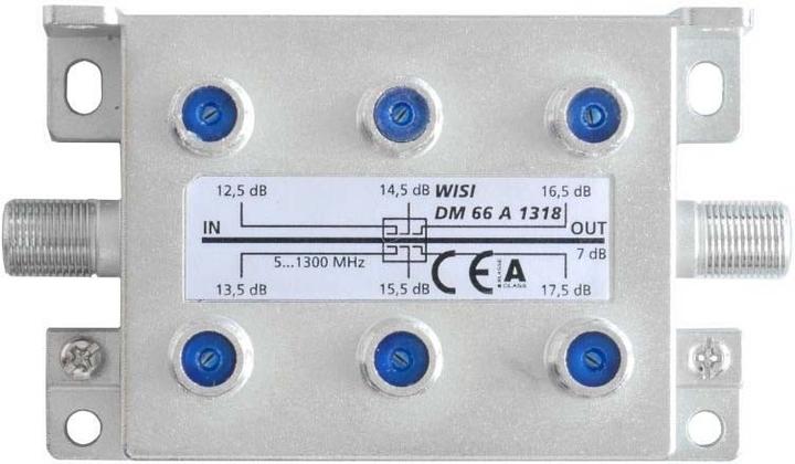 Image du produit WISI Dérivateur DM 66 A 1318 sextuple 12.5...15.5dB (Manifolds et Brancheurs)