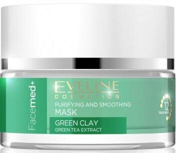 Eveline Cosmetics - Facemed+ Purifying And Smoothing Mask Green Clay - Cleansing Face Mask (50 ml)