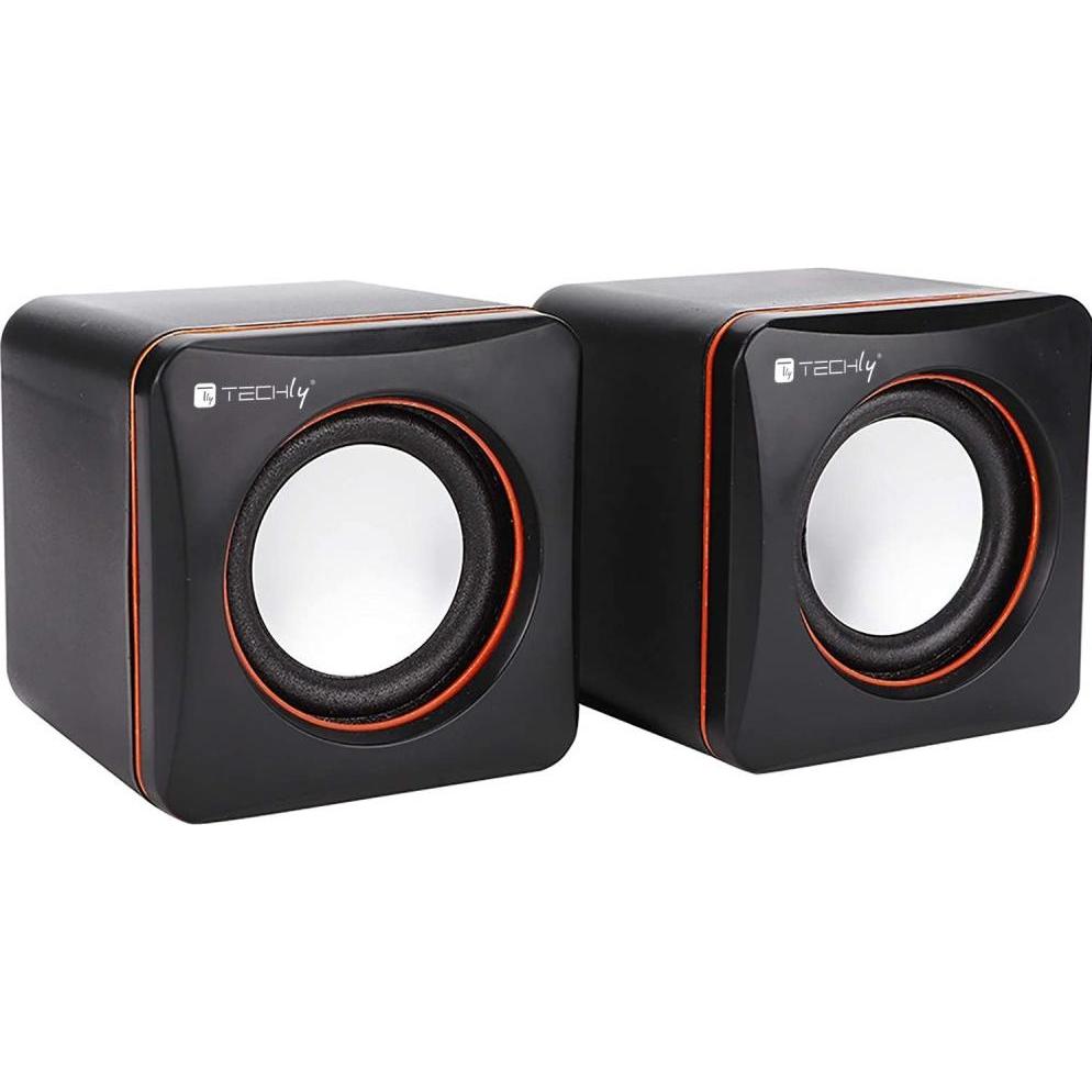 Techly Multimedia Speaker Set for NB, PC Lautsprecher, Schwarz