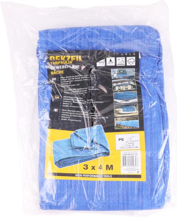 Actual product image Benson Tarpaulin 3 x 4 m blue (3 x 4 m)