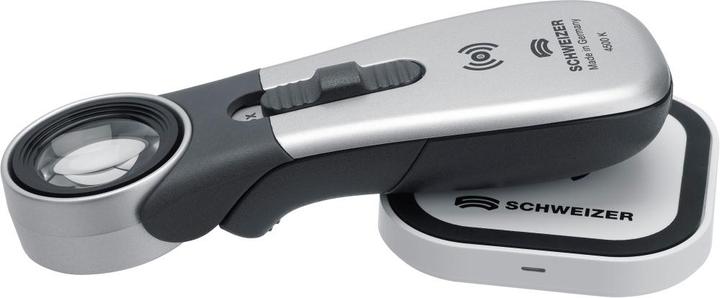 Produktbild Schweizer Handleuchtlupe Tech-Line Induktion Vergrösserung 8x LED Linsen-Ø 30 mm