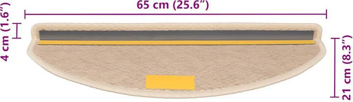 Immagine prodotto vidaXL Stufenmatte (65 x 21 cm)