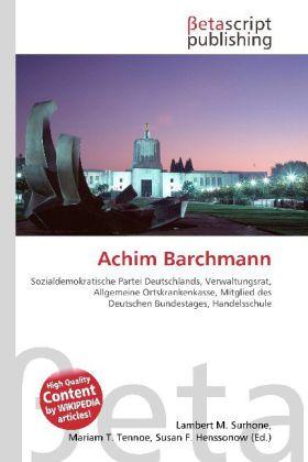 Produktbild Achim Barchmann (Deutsch, 2010)