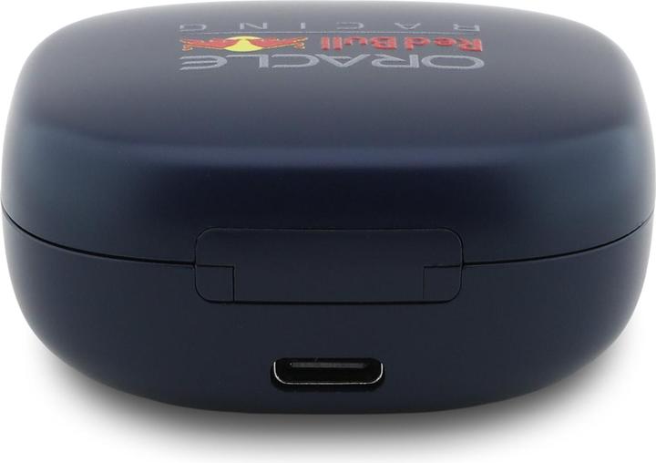Actual product image Red Bull Bluetooth ENC Printed Logo Navy Blue TWS Headphones (Wireless)