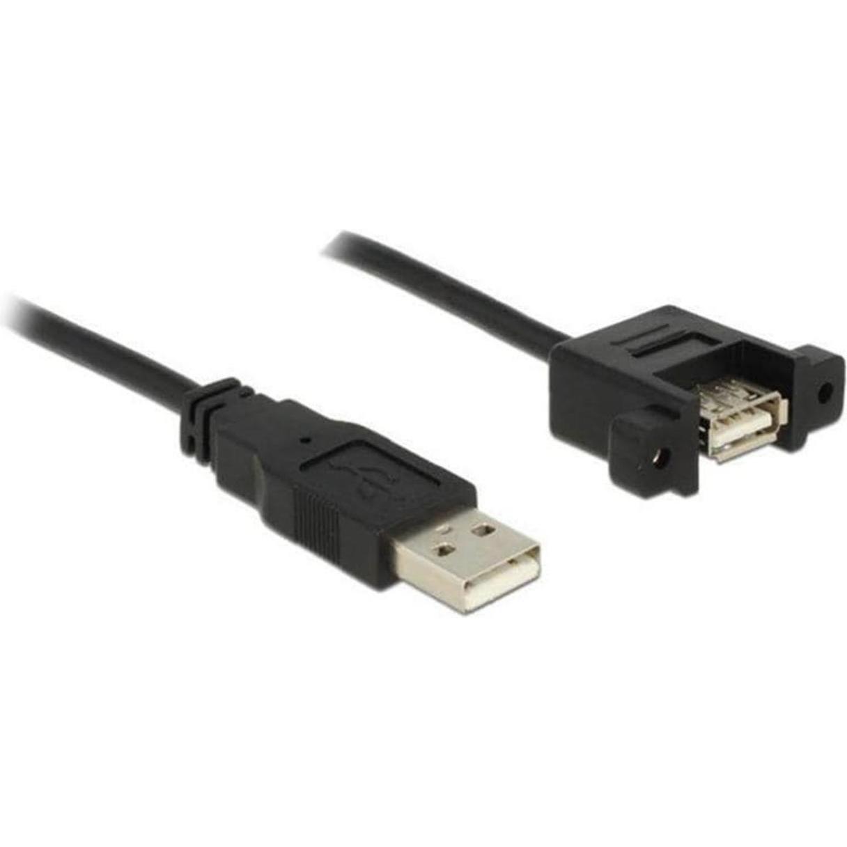 Delock USB A – USB A (1 m, USB 2.0), USB Kabel