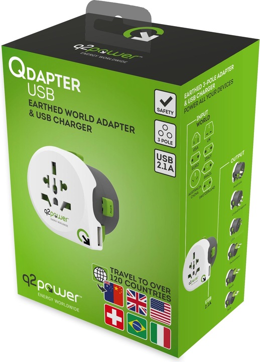 Produktbild Q2 Power Q2Power Weltreiseadapter "QDAPTER"