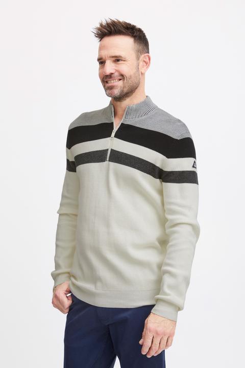 Produktbild FQ1924 FQKyle stripe halfzip rib- knit 21900654 (3XL)