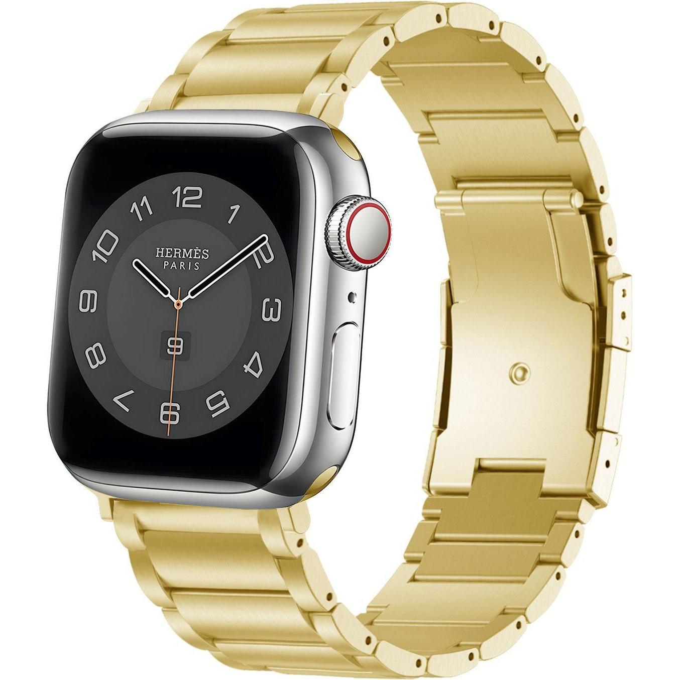 Strap-it Titanarmband (Titan, Apple Watch), Uhrenarmband, Gold