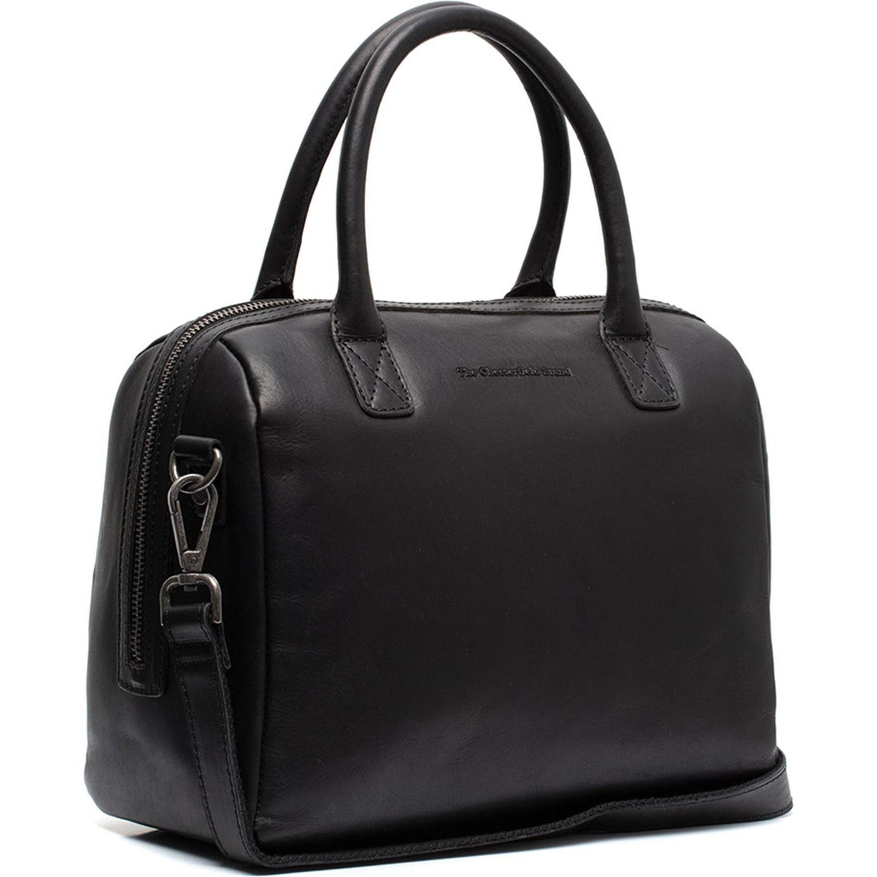 The Chesterfield Brand, Handtasche, Langton Schultertasche Leder 28 cm, Schwarz