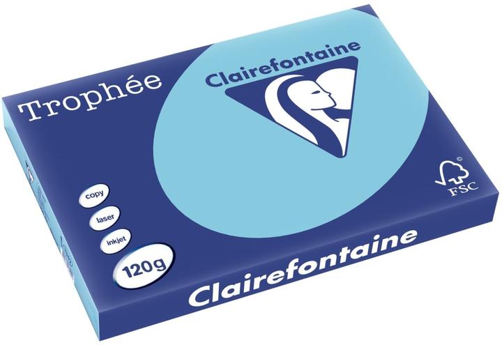 Actual product image Clairefontaine Copy paper Trophee A3 120g/sqm PU=250 sheets blue (120 g/m², A3)