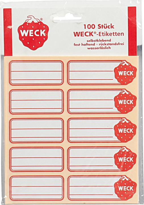 Produktbild Weck Selbstklebeetiketten