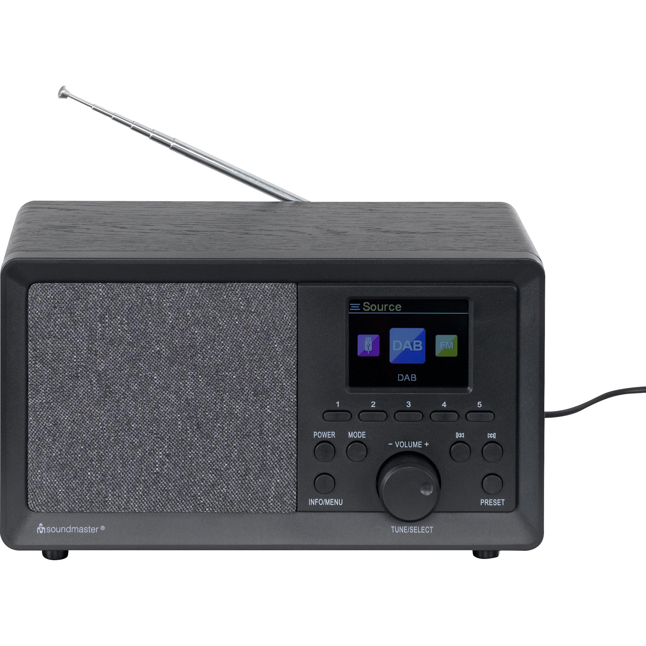 Thumbnail - Soundmaster DAB350SW (DAB+, FM), Radio, Schwarz