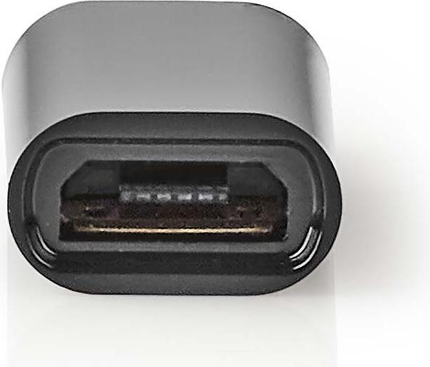 Actual product image Nedis USB-C™ Adapter | USB 2.0 | USB-C™ Plug | USB Micro-B Socket | 480 Mbps | Gold-plated | Anthra