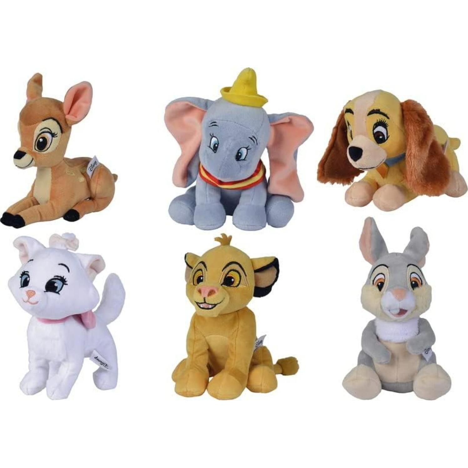 Simba Classic Animals Supersoft cm.30, 6 asst (Bambi, Dumbo, Minou,, Tippete, Lilly) (30 cm)