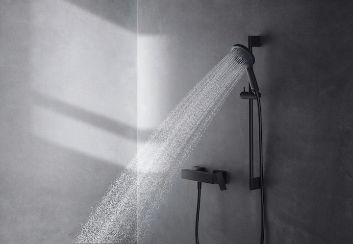 Actual product image Duravit Shower rail 900mm black matt