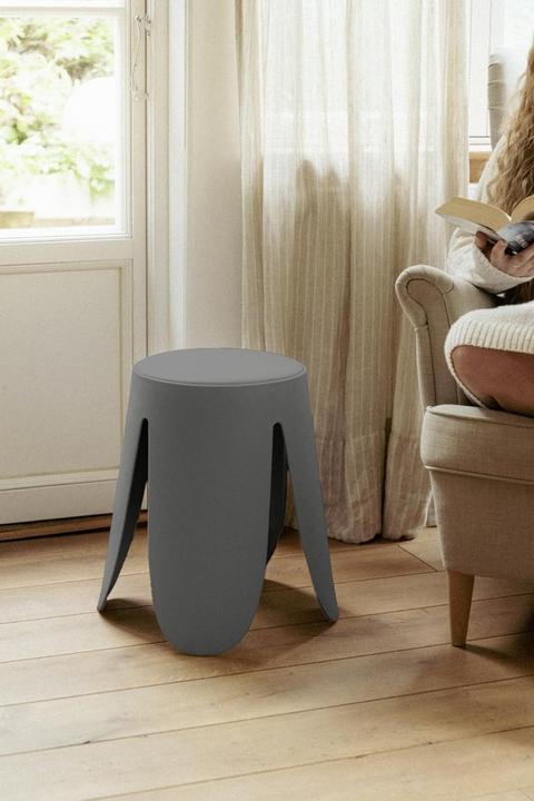 Produktbild Wenko Hocker Comiso anthrazit matt