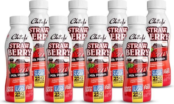 Actual product image Chiefs Milk Protein (Strawberry, 8 x)