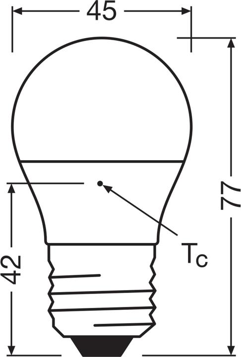 Actual product image Osram Star Classic P (E27, 470 lm, 1 x)