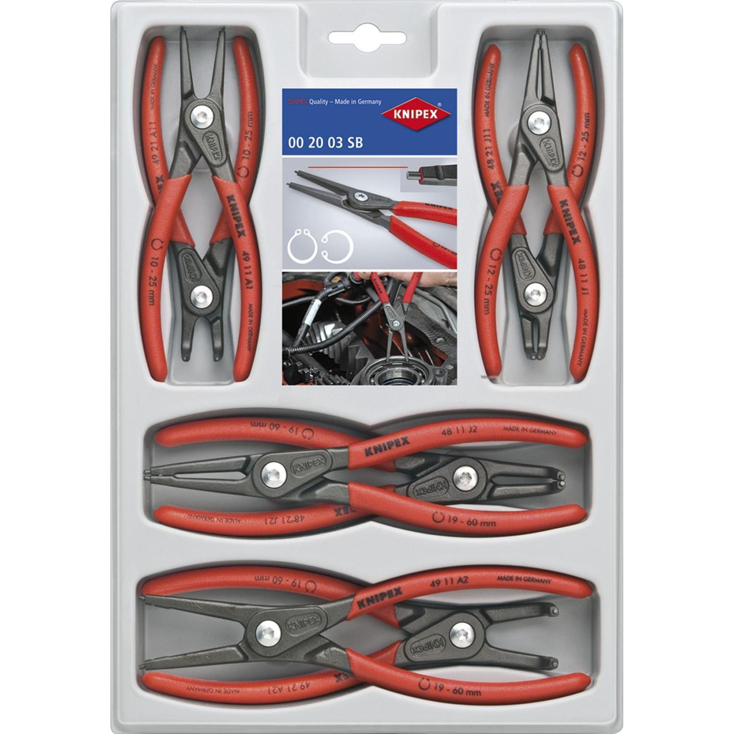 Knipex, Zange, Präzisions-Sicherungsringzangen-Set (180 mm)