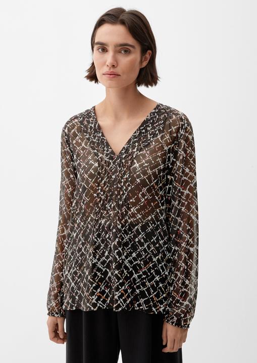 Produktbild s.Oliver Bluse Chiffonbluse aus Viskose (38)