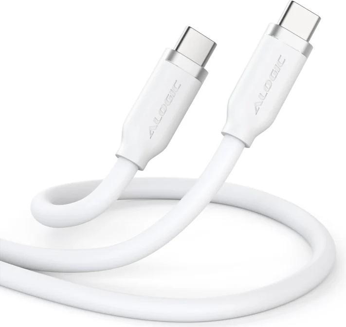 Produktbild Alogic Elements Silicone USB-C - USB-C Kabel 1m, weiss (1 m, USB 2.0, 240 W)