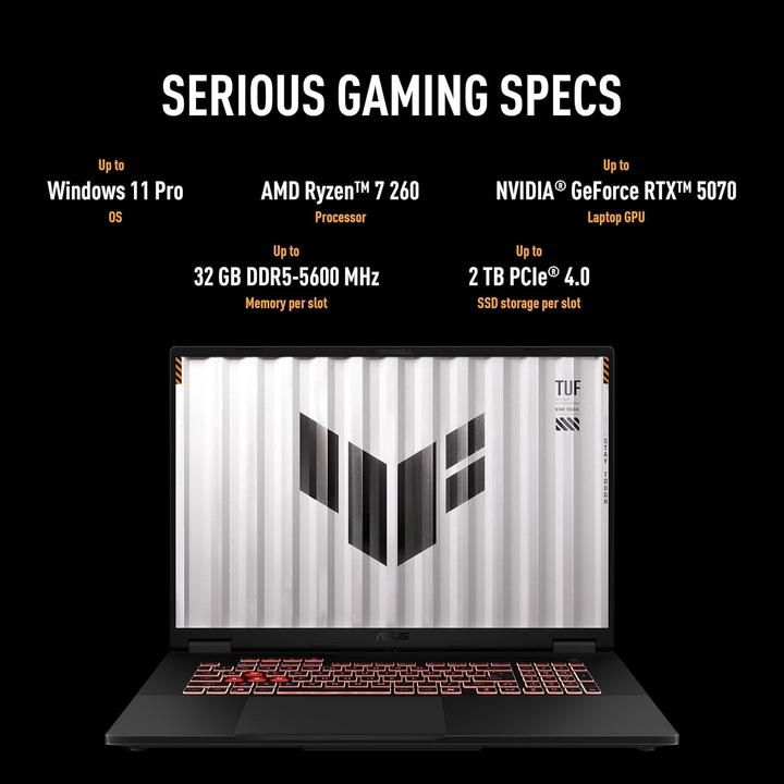 Actual product image ASUS TUF Gaming FA808UM-S8011W (18", 1000 GB, 32 GB, Eng. Int.)