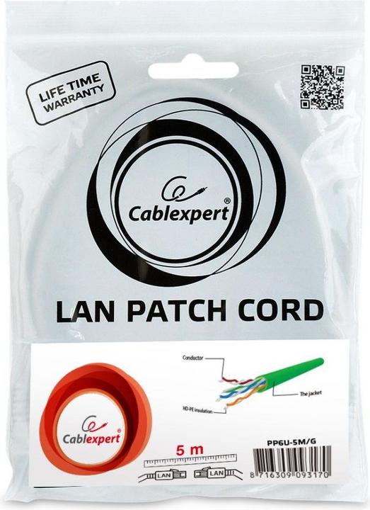 Produktbild Gembird Patch-Kabel (U/UTP, CAT6, 5 m)