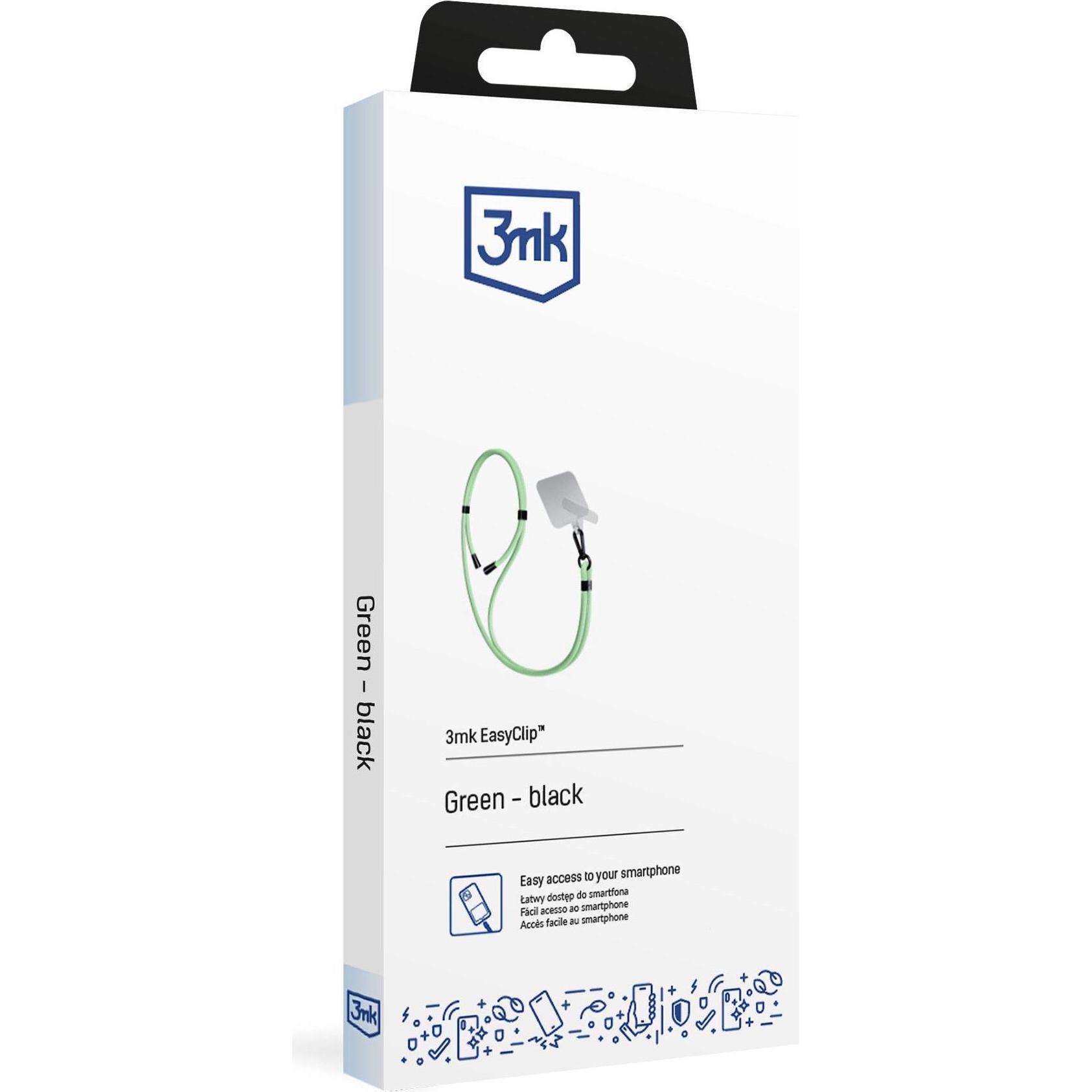 Thumbnail - 3MK EasyClip Green (black) Smycz do telefonu, Smartphone Halterung, Grün, Schwarz