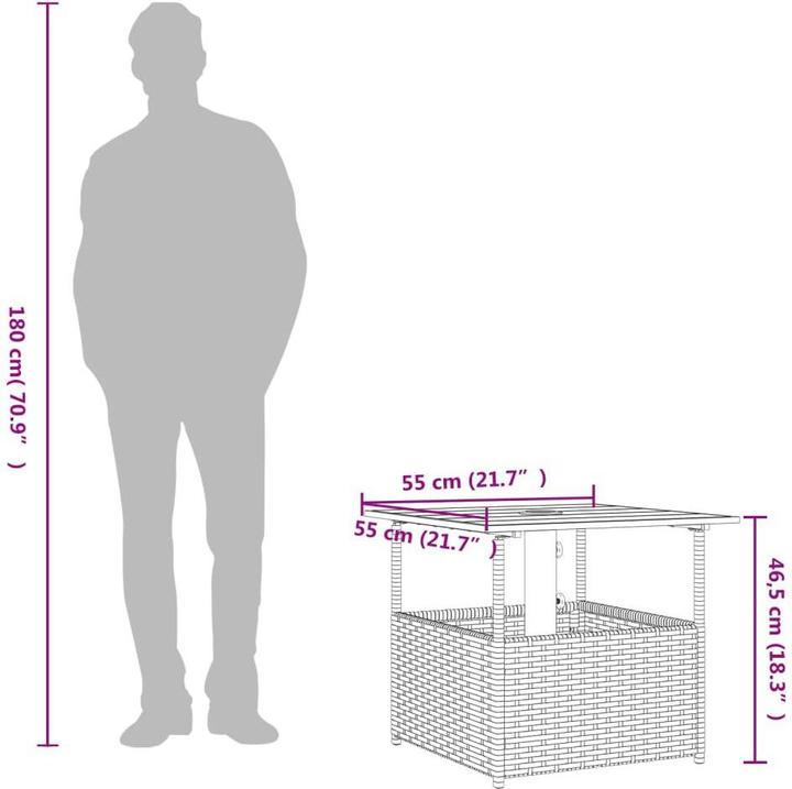 Produktbild vidaXL Gartentisch