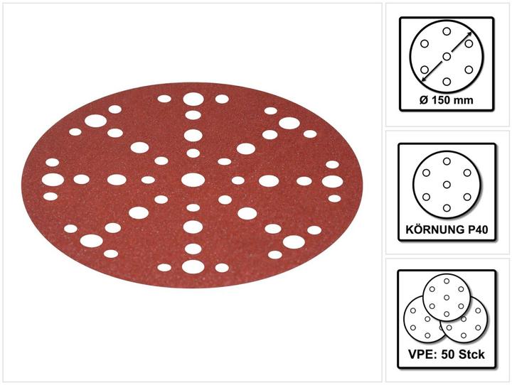 Produktbild Festool Schleifscheibe STF D150/48 P40 RU2/50 (P40)