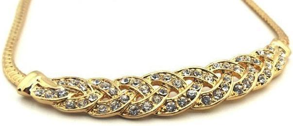 Produktbild Hermex Platinum veredelte LUXUS Halskette mit Zirkonia - Gold (Kupferlegierung, 42 cm)