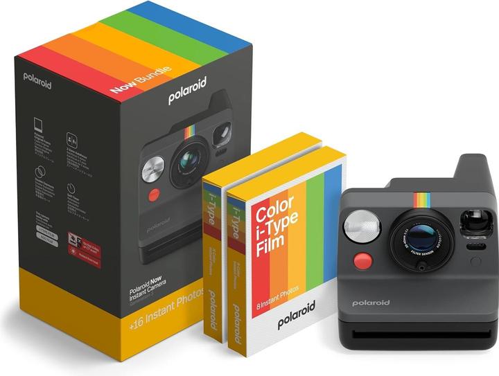 Image du produit Polaroid NOW Gen3 Instant Camera Bundle Camera Color Film 16 photos Black 6560