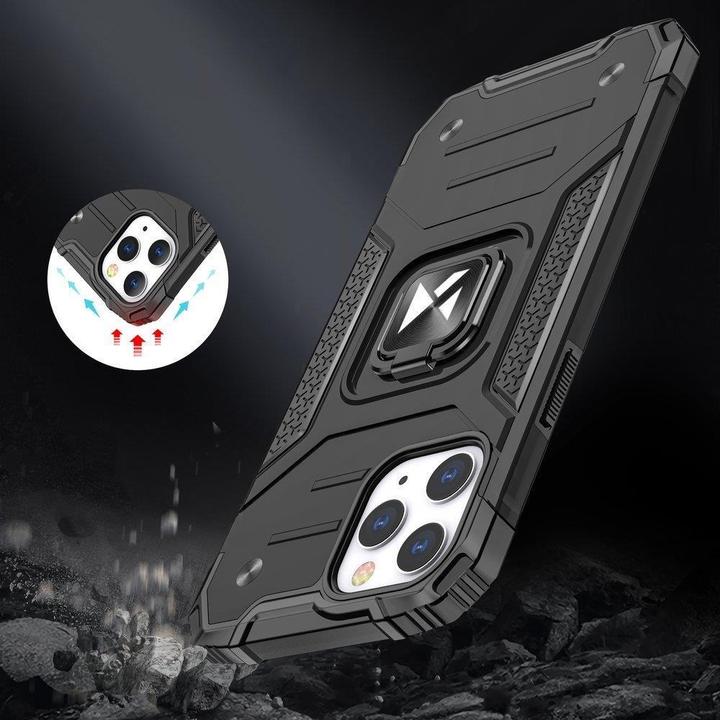 Actual product image Wozinsky Ring Armor Case Kickstand Tough Rugged Cover for iPhone 13 Pro rose (Apple iPhone 13 Pro)