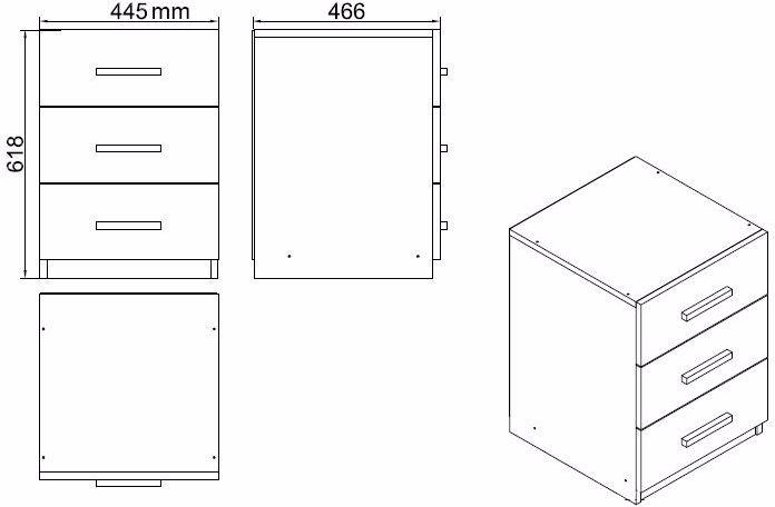 Produktbild Skye Decor Chelsea (140 x 60 x 73.80 cm)