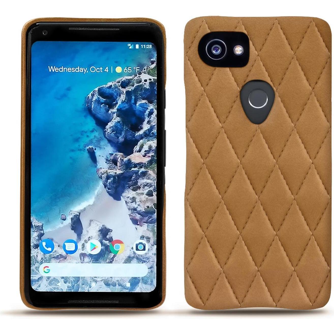 Noreve Lederschutzhülle (Google Pixel 2 XL), Smartphone Hülle, Braun