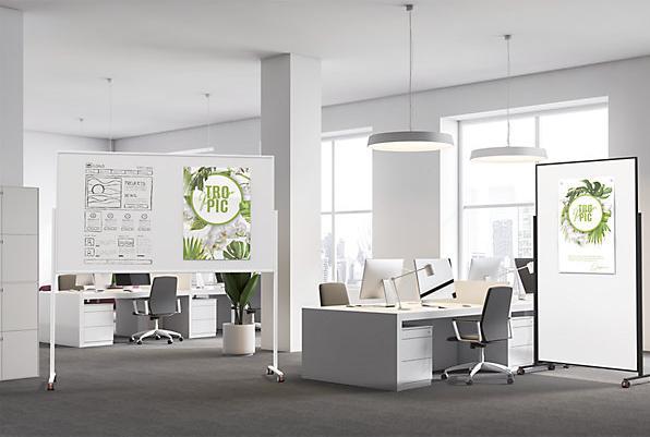 Produktbild Magnetoplan MAGNETOP. Design-Whiteboard Vario 1181100 Stahl, mobil 1000x1800mm (1000 x 1800 mm)