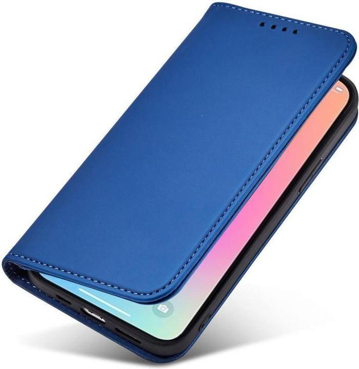 Produktbild Hurtel Magnetkartenetui für Samsung Galaxy S23+ Flip Cover Wallet Stand blau (Samsung Galaxy S23+)