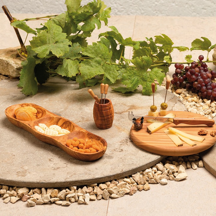 Produktbild Natura Punto Knabberschale aus Olivenholz