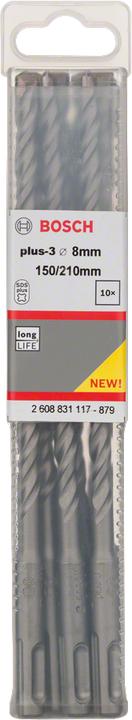 Actual product image Bosch Hausgeräte Hammerbohrer plus-3 8x150x210mm 10 Stk. (8 millimetres)