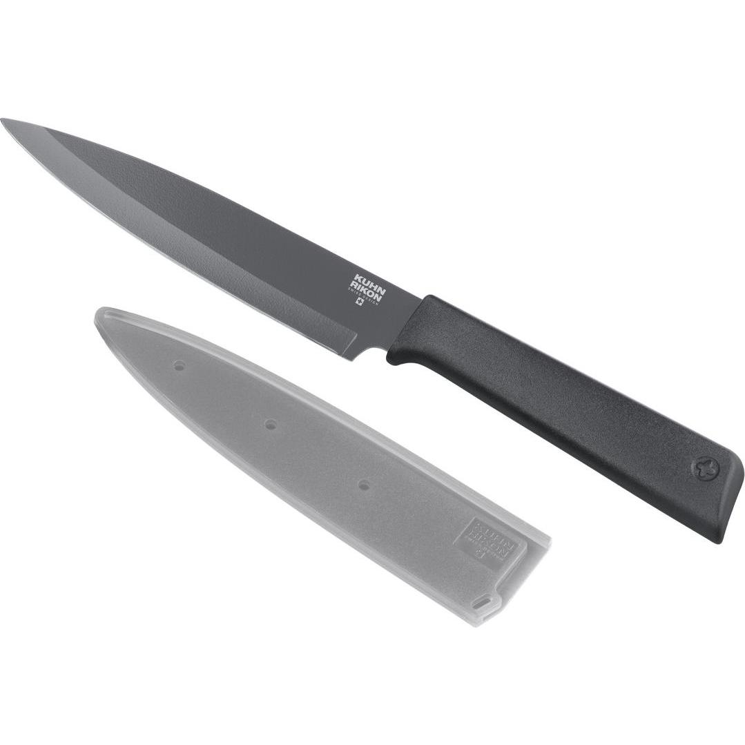 6x Kuhn Rikon COLORI+ Allzweckmesser grau, Küchenmesser, Grau