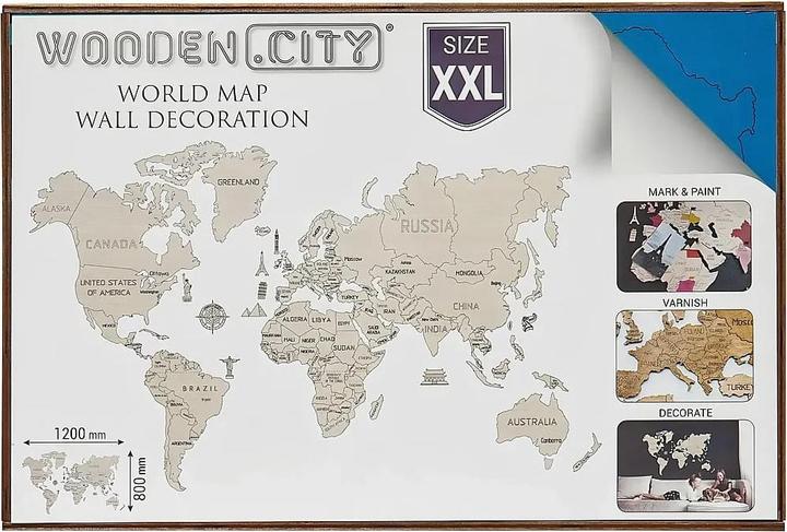 Produktbild WoodenCity Weltkarte