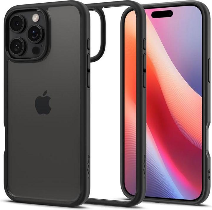 Actual product image Spigen Crystal Hybrid Case iPhone 16 Pro Max Matte Black (Apple iPhone 16 Pro Max)