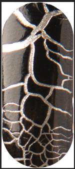 Actual product image Rio Crackle Nails Classic" ( NCRC) (White, Black, Silver)