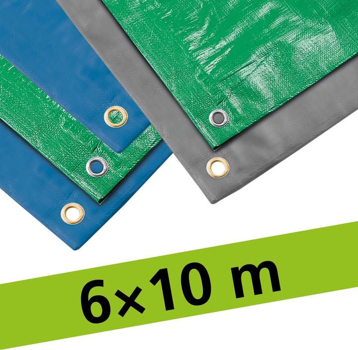Actual product image Keller Fahnen Allzweckblachen 6x10 m PVC grau 450 g/m2 (6 x 10 m)
