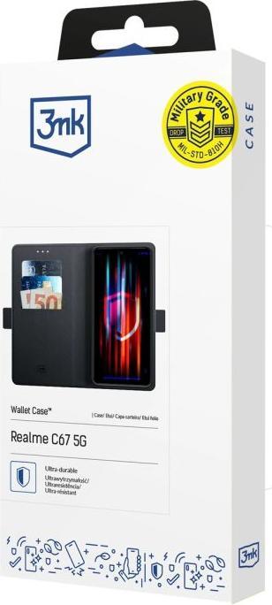 Produktbild 3MK Wallet Case Realme C67 5G czarny/black