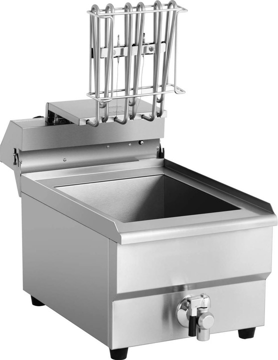 Produktbild Royal Catering Fritteuse Elektro Fritteuse Edelstahl Gastronomie Ablasshahn Kaltzone 6000 W 16L