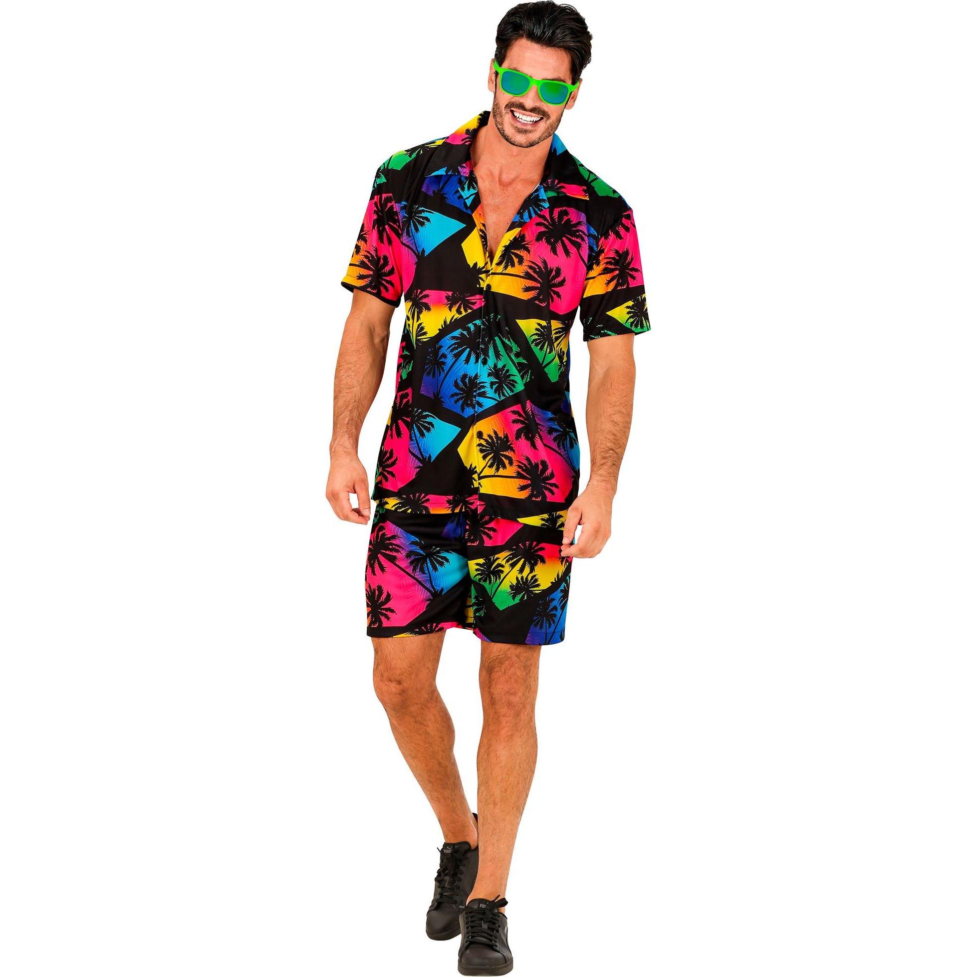 Widmann Summer Party Fashion Hemd mit Shorts Hawaii Dunkel (S, M)